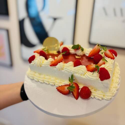 Vanille-Erdbeertorte